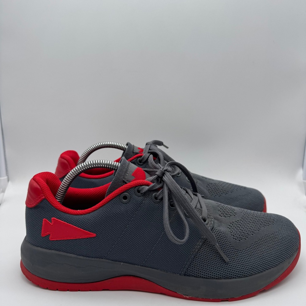 GORUCK Ballistic Trainer Mens 9 Gray Red Knit Rucking Cross Training Shoes‎